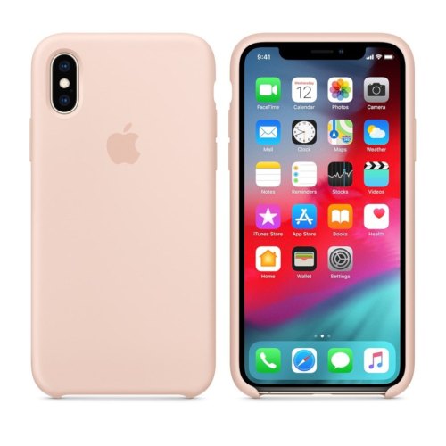 Чохол Apple Silicone Case для iPhone Xs, Pink Sand