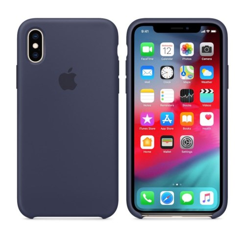 Чохол Apple Silicone Case для iPhone Xs, Midnight Blue