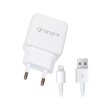 Мережевий зарядний пристрій Grand GH-C01 2USB 2,1A + lighting cable