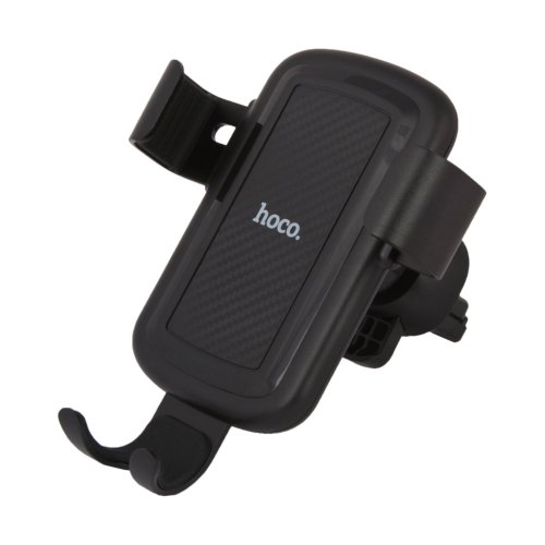 Автотримач + бездротовий зарядний пристрій HOCO CW12 (QC 3.0), Black