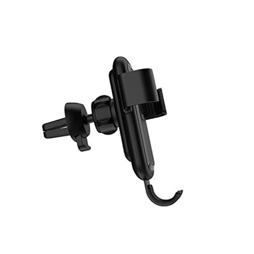 Автотримач + бездротовий зарядний пристрій HOCO CW12 (QC 3.0), Black
