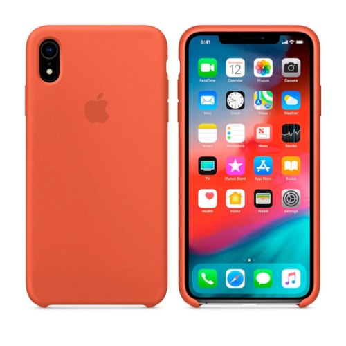 Чохол Apple Silicone Case для iPhone Xr, Nectarine
