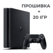 Ігрова консоль PS4 slim 1TB black+ прошивка + 20 игр