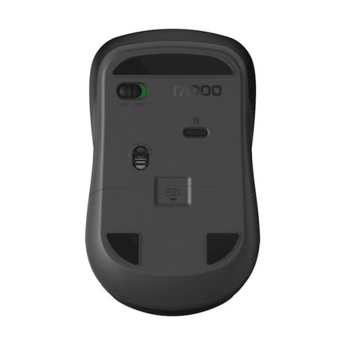Мишка бездротова, Rapoo 6610M silent wireless multi-mode, серая