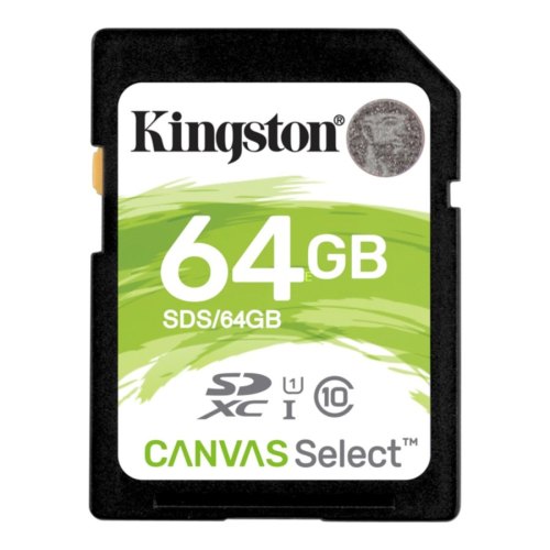 SDXC карта 64GB Kingston Canvas Select Plus class10 UHS-1 (SDS/64GB)