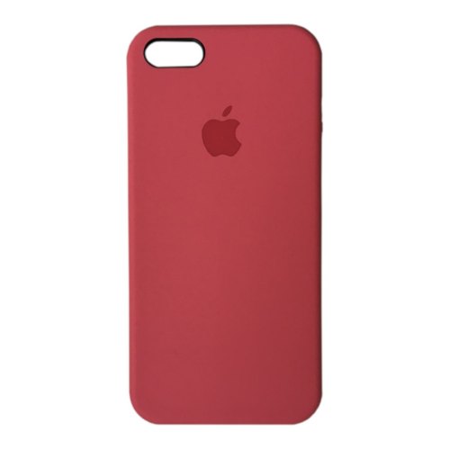 Чохол Apple Silicone Case для iPhone 5 / 5S / SE, Camellia Red