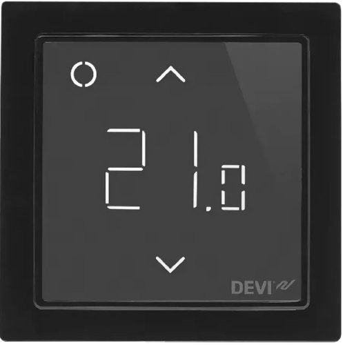 Терморегулятор DEVIreg Smart (+5+45С), Wi-Fi, 85 х 85мм, макс. 15A, чорна