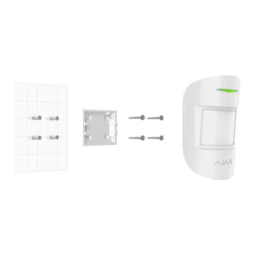 Бездротовий датчик руху Ajax MotionProtect, Jeweller, 3V CR123A, білий