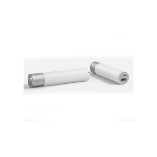 Зовнішній акумулятор PowerBank + ліхтарик Xiaomi Mi Portable Flashlight 3350 mAh (2.1A, 1USB) White