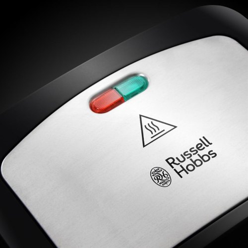 Сендвічмейкер Russell Hobbs 700Вт, 1 пластина-сендвіч, тефлон, корпус-нержав.сталь/пластик, чорний