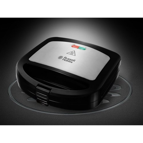 Сендвічмейкер Russell Hobbs 700Вт, 1 пластина-сендвіч, тефлон, корпус-нержав.сталь/пластик, чорний