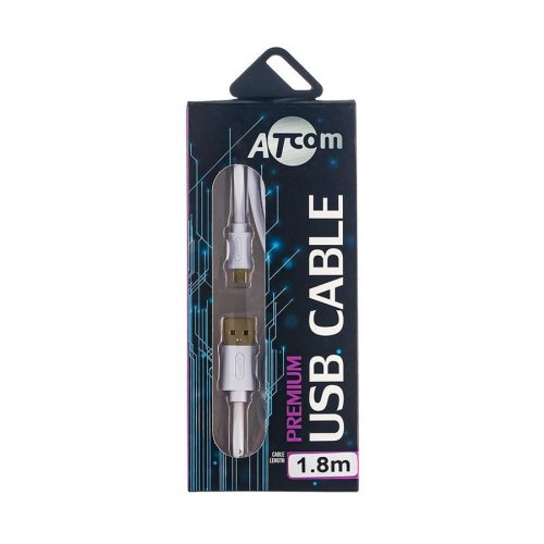 ATcom USB2.0 AM/microBM 1.8m White (16122)
