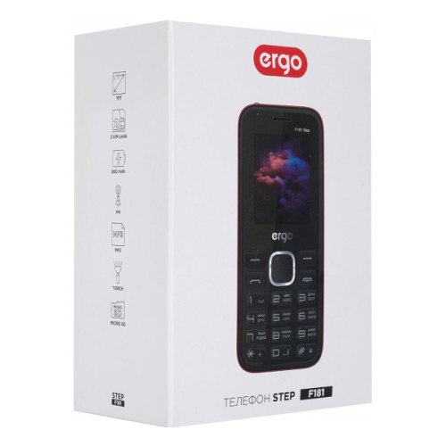 Мобільний телефон ERGO F181 Step Red