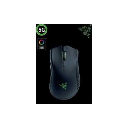 Мишка бездротова, RAZER Mamba Wireless (RZ01-02710100-R3M1), +дротовий режим, чорна, лазерна, 6400 dpi, USB, BOX