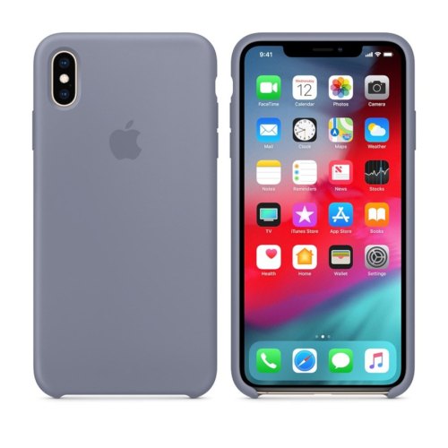 Чохол Apple Silicone Case для iPhone Xs Max, Lavender Gray