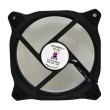 Кулер Cooling Baby 120x120x25мм HB 26дБ 12V 1200 об/хв 3-pin+4-pin(Molex) з бiлою Led пiдсвiткою
