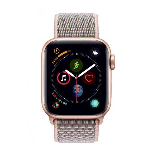 Смарт годинник Apple Watch Series 4 GPS, 40mm Gold Aluminium with Pink Sand Sport Loop