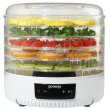 Сушарка для продуктів Gorenje 380Вт, піддонів - 5x2.8см, діаметр - 31см, макс - 70°С, алюміній, пластик, білий