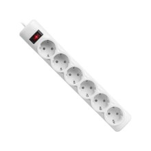 Мережевий фільтр, 5м, 6 розетки, Defender DFS 155 (99493), белый