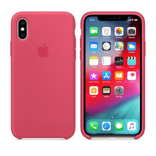 Чохол Apple Silicone Case для iPhone X/Xs, Hibiscus