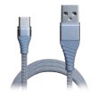 Кабель Grand-X USB-Type-C NC-012 2A, 1,2m, Grey
