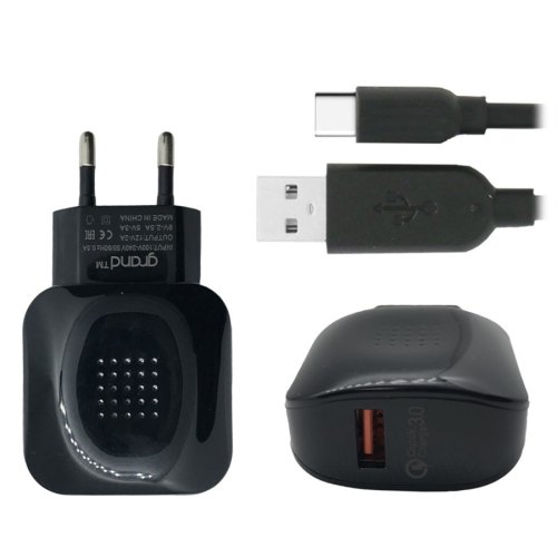 МЗП Grand GQ-C01 Quick Charge 3.0 + Type C cable