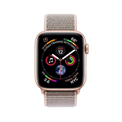 Смарт годинник Apple Watch Series 4 GPS  44mm Gold Aluminium Case with Pink Sand Sport Loop