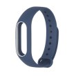 Браслет для Xiaomi Mi Band 2 MiJobs (silicone) Dark Blue/White