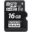 microSDHC карта 16GB GoodRam class10 UHS-1 з SD адаптером (M1AA-0160R12)