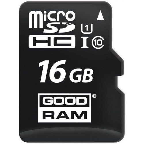 microSDHC карта 16GB GoodRam class10 UHS-1 з SD адаптером (M1AA-0160R12)