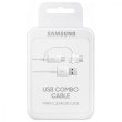Кабель Samsung (EP-DG930DWEGRU) USB Combo Type-C & Micro USB, 1.5m White