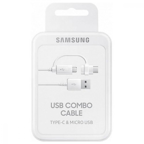 Кабель Samsung (EP-DG930DWEGRU) USB Combo Type-C & Micro USB, 1.5m White
