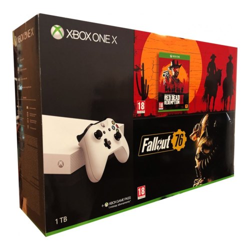 Iгрова приставка Microsoft Xbox One X 1TB White + Fallout 76 + 30 ИГР + 1 міс LIVE GOLD