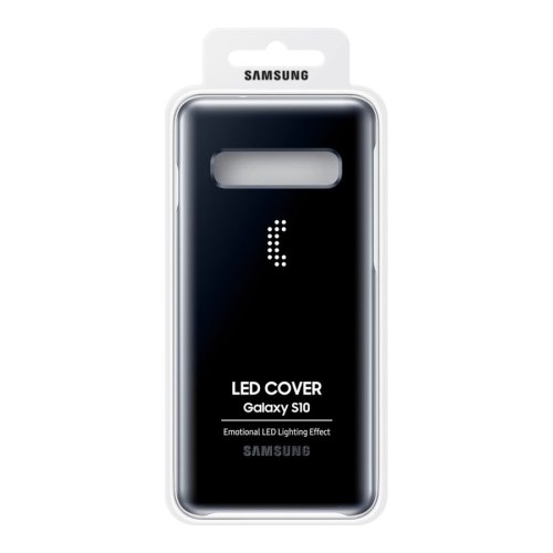 Чохол Samsung G973 (S10) EF-KG973CBEGRU LED Cover, Black