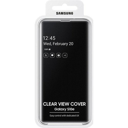 Чохол Samsung G970 (S10e) EF-ZG970CBEGRU Clear View Cover, Black