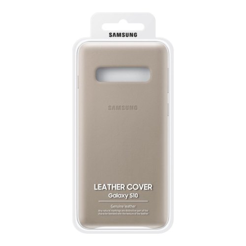 Чохол Samsung G973 (S10) EF-VG973LJEGRU Leather Cover, Gray