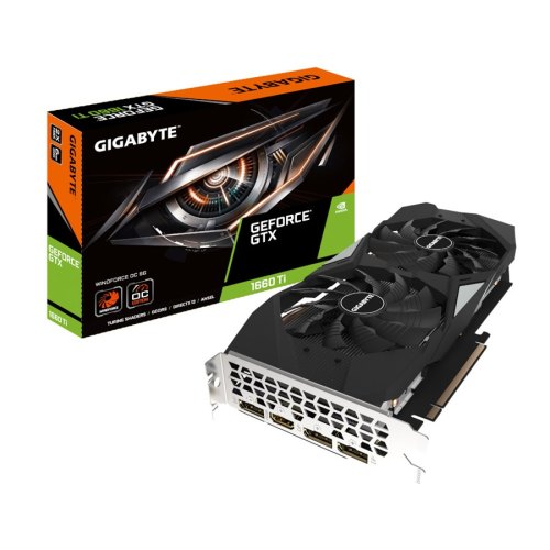 Відеокарта Gigabyte GeForce GTX1660TI 6GB GDDR6 WINDFORCE OC (GV-N166TWF2OC-6GD)
