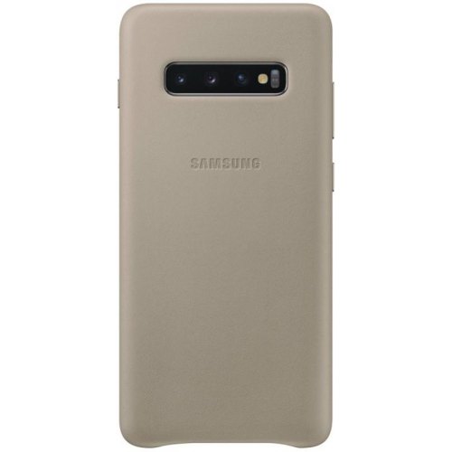 Чохол Samsung G975 (S10+) EF-VG975LJEGRU Leather Cover, Gray