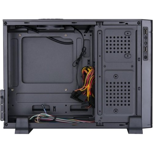 Корпус Vinga CS302B Slim, Micro - ATX, Mini - ATX, з блоком живлення, 400 Вт, 2xAudio, 2xUSB 2.0