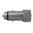 АЗП Grand-X  3,1A, 12-24V, 2USB  (CH-07DG) dark grey metallic