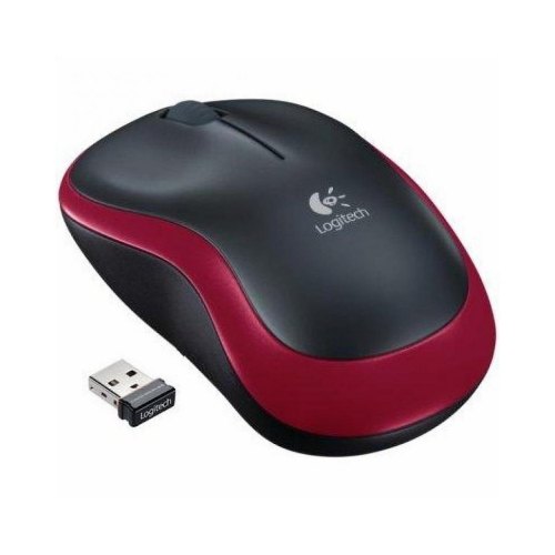 Мишка бездротова, LOGITECH Wireless Mouse M185 - EWR2 - RED (L910-002237)