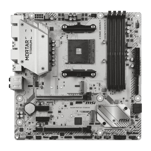 Материнська плата MSI B450M MORTAR TITANIUM, sAM4, B450