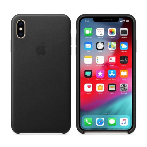 Чохол Leather Case Apple iPhone XS Max Black ORIGINAL