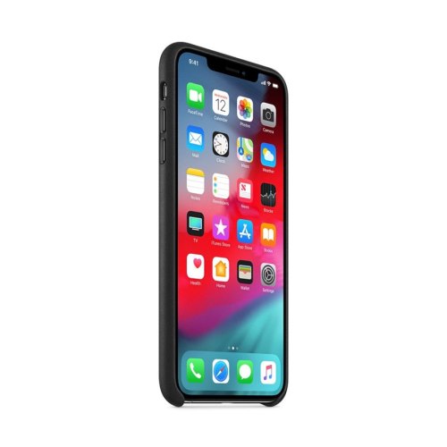 Чохол Leather Case Apple iPhone XS Max Black ORIGINAL