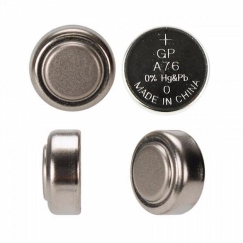 Батарейка GP дискова Alkaline Button Сell . 1.5V A76-U10 год. лужна AG13, LR44 (10/250) (заказ кратно 10 шт)