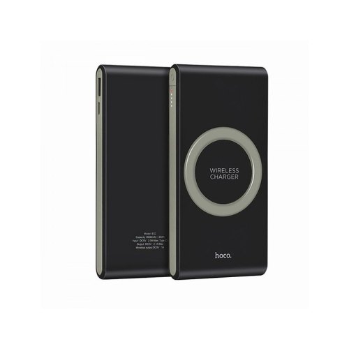 Зовнішній акумулятор PowerBank HOCO B32 Energetic, Wireless Charge, 8000mAh (Black)