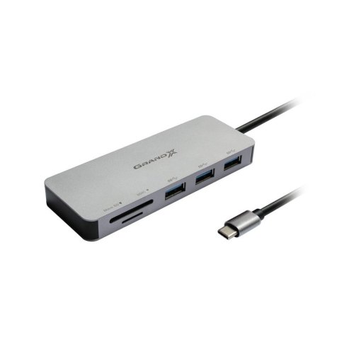 USB 3.1 Type-C 3-port HUB USB3.0, SD/MICRO SD reader + TypeC Grand-X (SG-510)