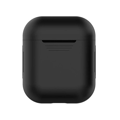 Airpods Silicon case+straps black (in box)