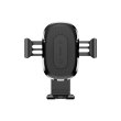Автотримач + бездротовий зарядний пристрій Baseus Wireless Charger Gravity Car Mount, Black