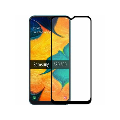 Захисне скло  MakeFuture Full Cover Full Glue для Samsung A20/A30/A30s/A50/M30/M30s/M31/M21  Black